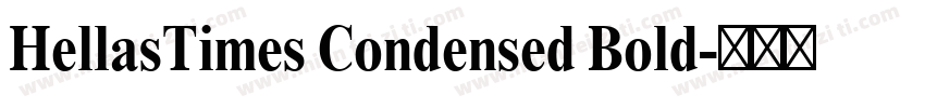HellasTimes Condensed Bold字体转换